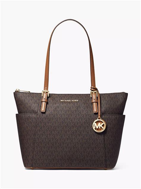 michael kors east west tote brown